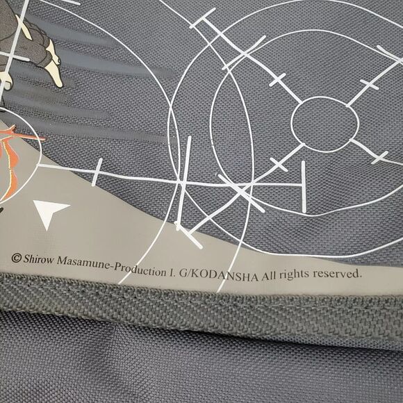 Shirow Masamune Anime Stand Alone Complex Messenger Laptop Shoulder Gray Bag HTF - Picture 3 of 10